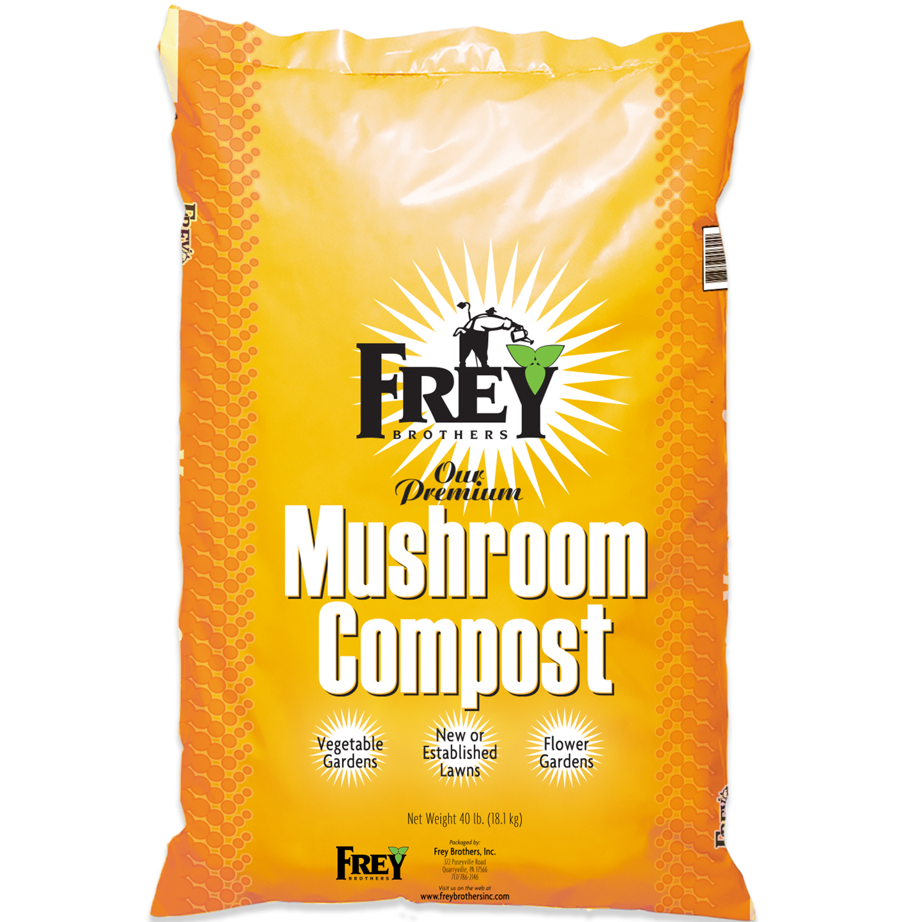 Frey Mushroom Compost 0.75 cu ft Bag - 75 per pallet - Amendments